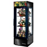 True&reg; Copper 1-Swing Door Glass End Floral Case, 23 Cubic Ft