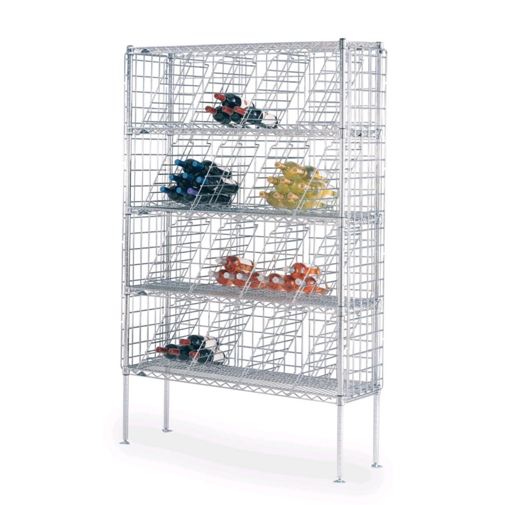 Metro 74-3/4 x 14 x 48 Super Erecta Bulk Storage Wine Shelving