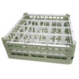 Full Size Medium 49-Comp Glass Rack, Light Green, 20 x 20 x 5-5/8