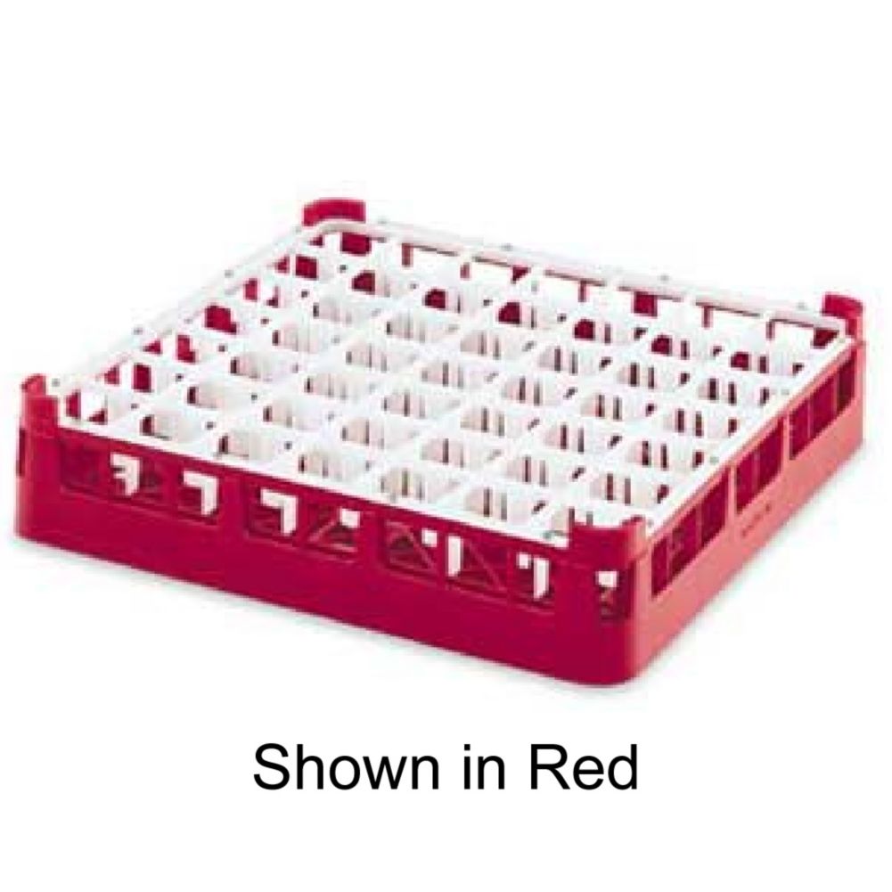 Full Size Medium 49-Comp Glass Rack, Cocoa, 20 x 20 x 5-5/8
