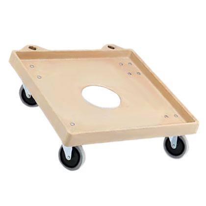 Plastic Rack Dolly w/ 2 Swivel and 2 Fixed Casters, 20 x 20