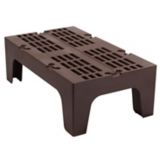 Cambro Dark Brown Slotted Top Dunnage Rack