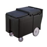 Cambro Standard Height SlidingLid Ice Caddy, Black, 175 lbs