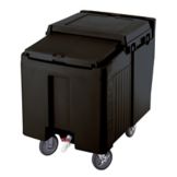 Cambro Standard Height SlidingLid Ice Caddy, Black, 125 lbs