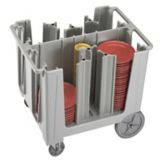 Cambro Speckled Gray Adjustable 4 or 6-Column Dish Caddy