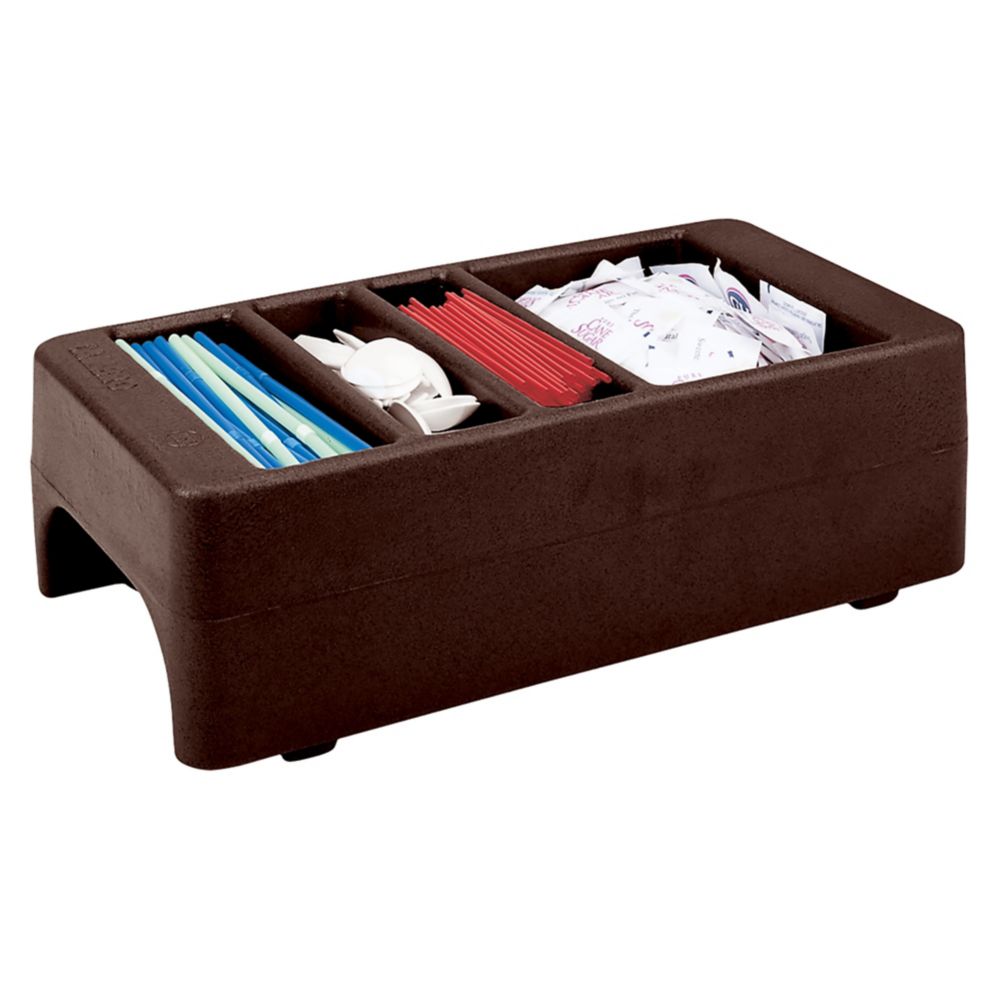 Cambro Small Dark Brown Ultra Camtainer&reg; Condiment Holder