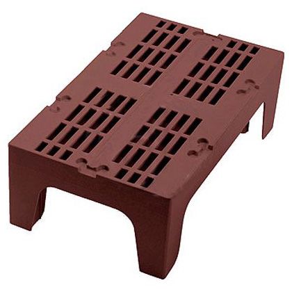 Cambro Dark Brown Slotted Top Dunnage Rack