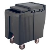 Cambro Standard Height SlidingLid Ice Caddy, Black, 175 lbs