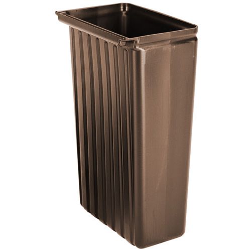 Cambro Trash Container for Service Carts, Dark Brown, 11 Gal