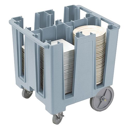 Cambro Slate Blue Fixed 4-Column Dish Caddy