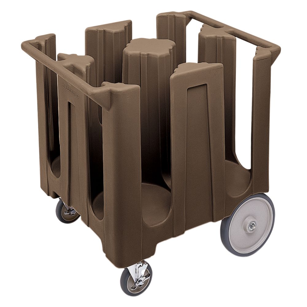 Cambro Dark Brown Fixed 4-Column Dish Caddy