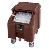 Cambro Standard Height SlidingLid Ice Caddy, Dark Brown, 100 lbs