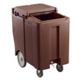 Cambro Tall Height SlidingLid Ice Caddy, Dark Brown, 175 lbs