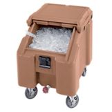 Cambro Standard Height SlidingLid Ice Caddy, Coffee Beige, 100 lbs