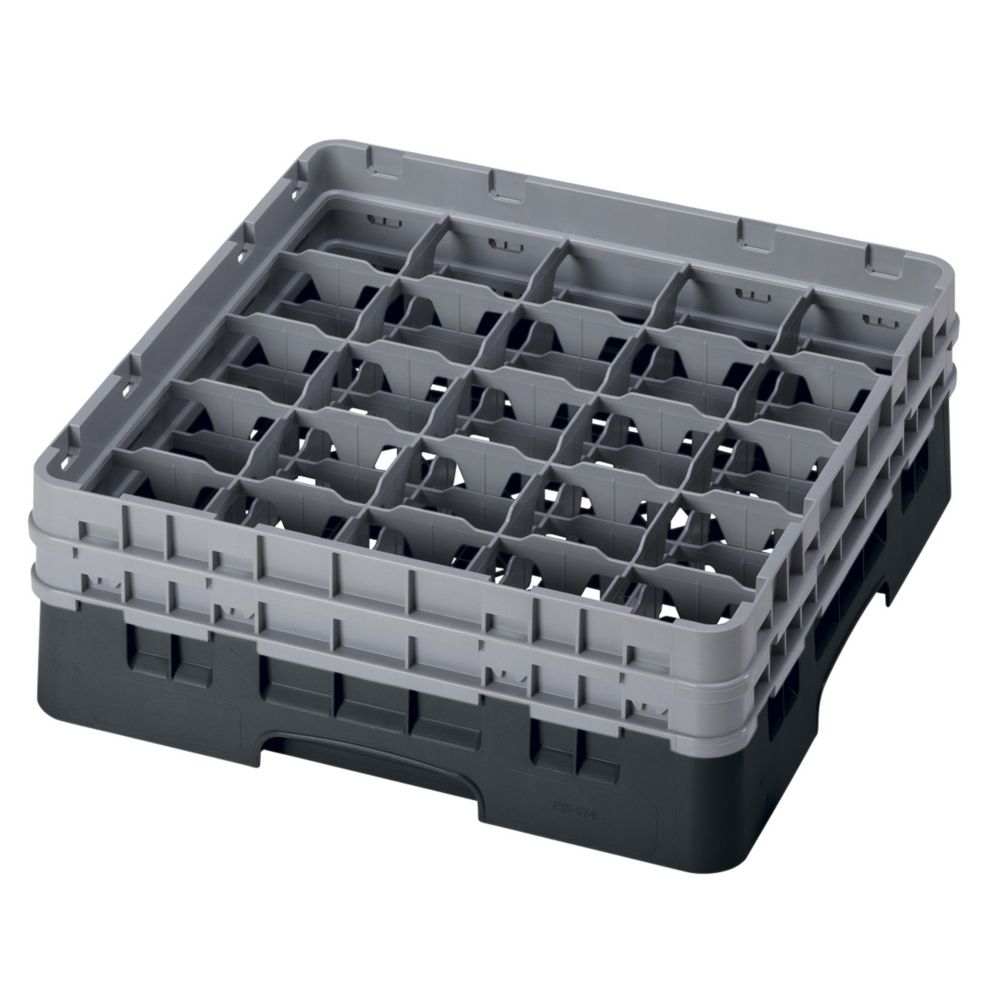 Cambro Camrack&reg; Full Size Glass Rack for Glasses, Black