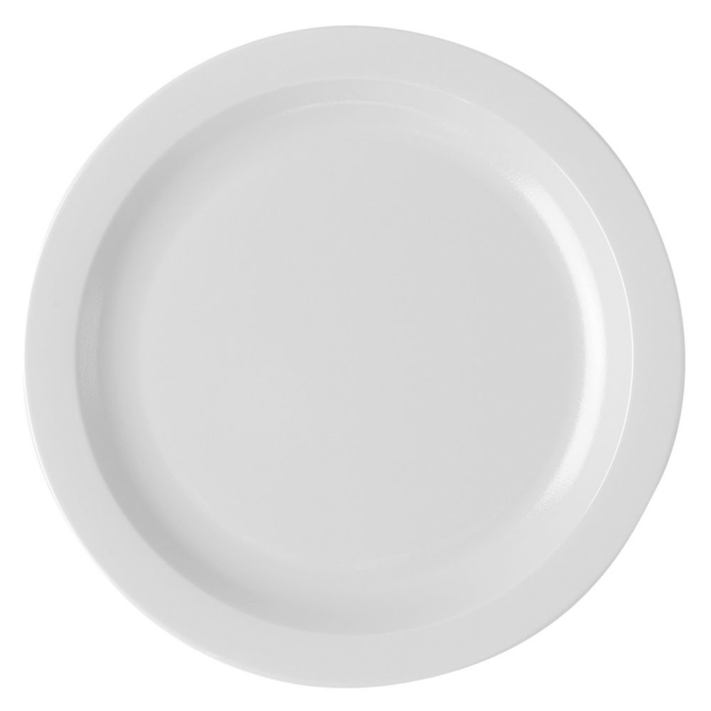Cambro White Camwear&reg; Narrow Rim 10" Plate