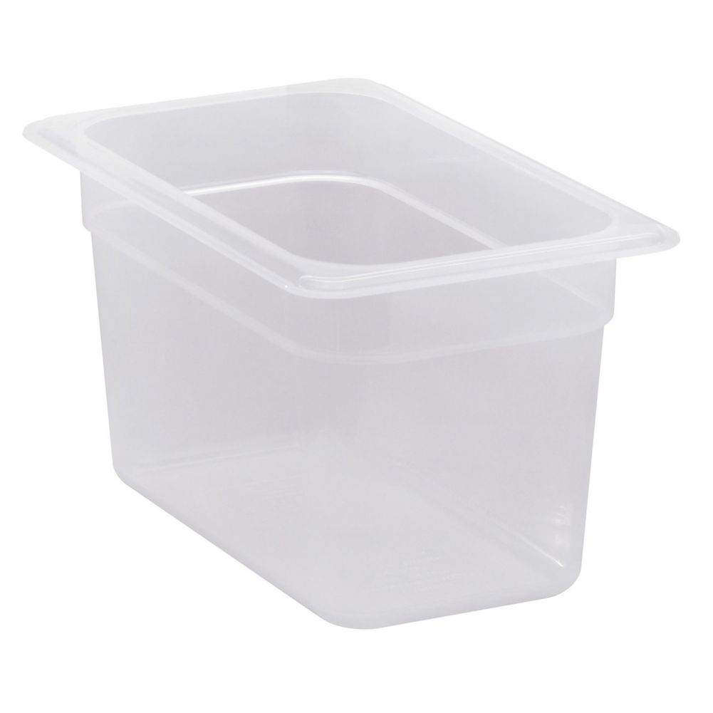 Cambro Translucent 1/4 Size Food Pan, 6" H