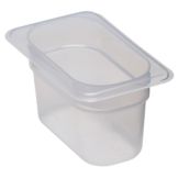 Cambro Translucent 1/9 Size Food Pan, 4" H