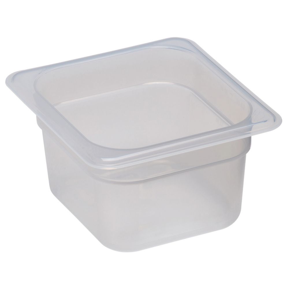 Cambro Translucent 1/6 Size Food Pan, 4" H