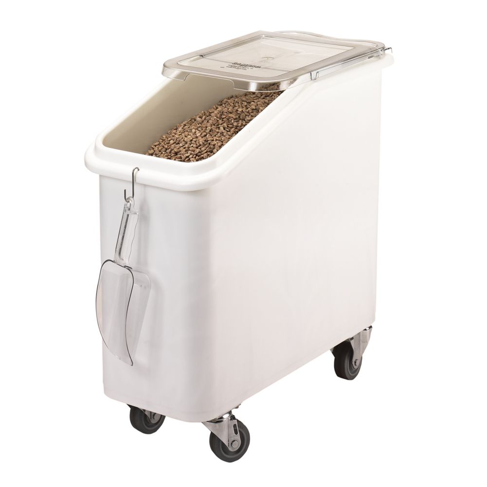 Cambro White Slant Top 21 Gal Ingredient Bin