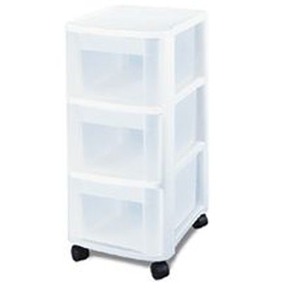 Sterilite&reg; 3 Drawer Cart w/ Wheels
