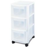 Sterilite&reg; 3 Drawer Cart w/ Wheels