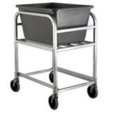Aluminum Bulk Cart w/ Gray Tub, 2-1/4 Bushel Capacity