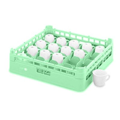 Full Size Medium 20-Compartment Cup Rack, Light Green