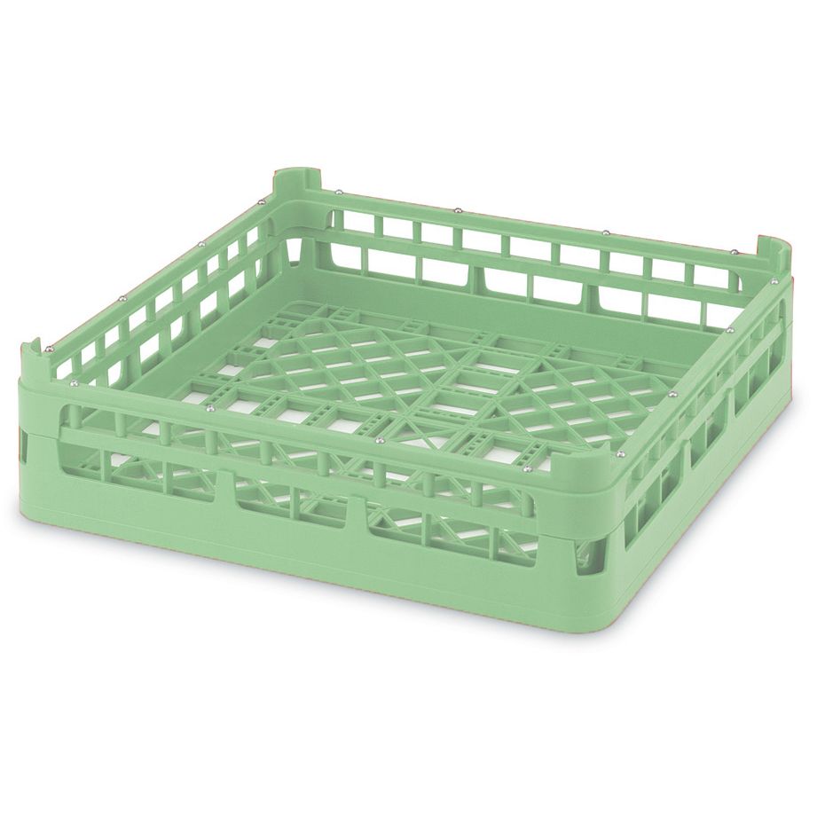 Full Size Short Open Dish Rack, Light Green, 20 x 20 x 4-1/8