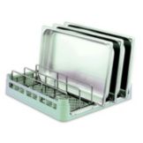 Standard Open End Pan Rack w/ Insert and S/S Channel, Light Green