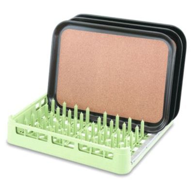 Full Size Open End Rack w/ Channel, Light Green, 20 x 20 x 3-3/4 H