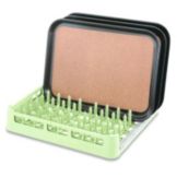 Full Size Open End Rack w/ Channel, Light Green, 20 x 20 x 3-3/4 H