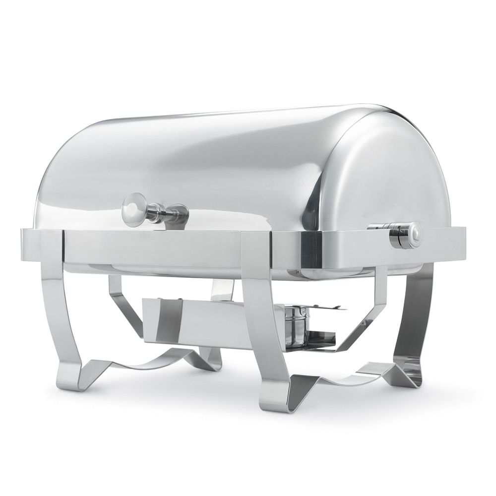 Orion&reg; Full Size Mirror Finish S/S Retractable Chafer, 9 Qt