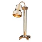 Portable Fancy Brass Finish Heat Lamp w/ One Heads