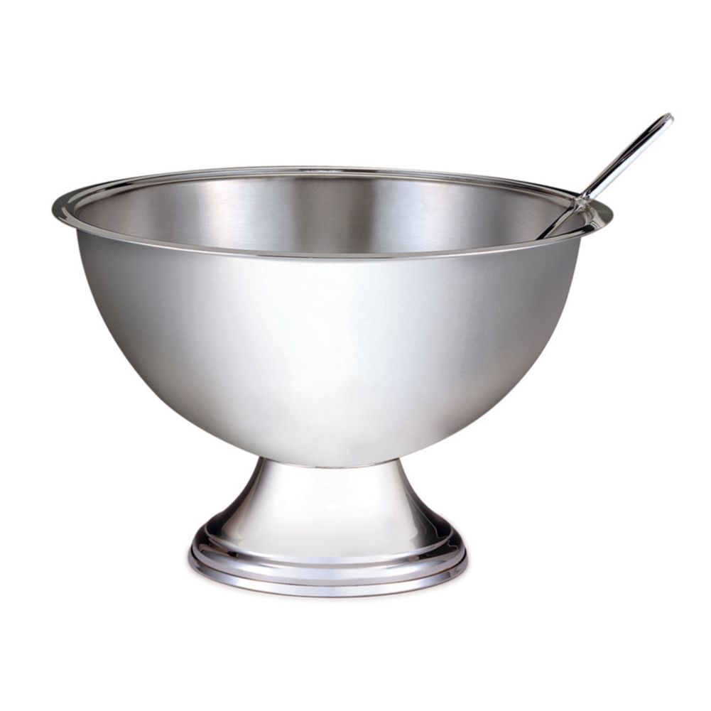 S/S Punch Bowl w/ Flat Border, 5 Gal