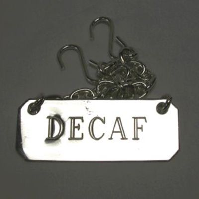 S/S Decaf ID Tag w/ 21" Chain