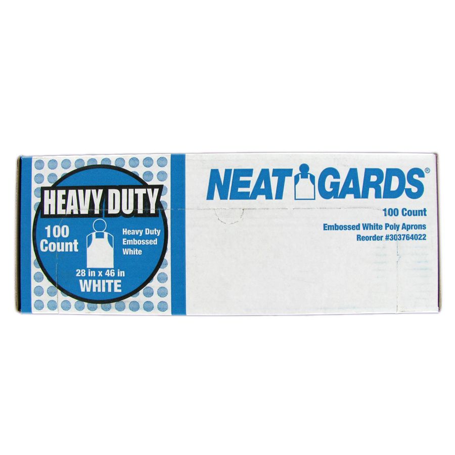 Handgards&reg; Clear 28 x 46 Heavy Duty Embossed Poly Apron