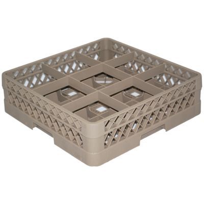Traex&reg; Beige 9 Compartment 1 Extender Glass Rack