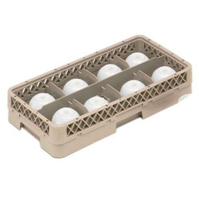 Traex&reg; 8 Compartment 2 Extender Half Size Glass Rack