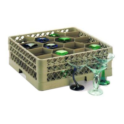 Traex&reg; 12 Compartment Beige Glass Rack with 3 Extenders