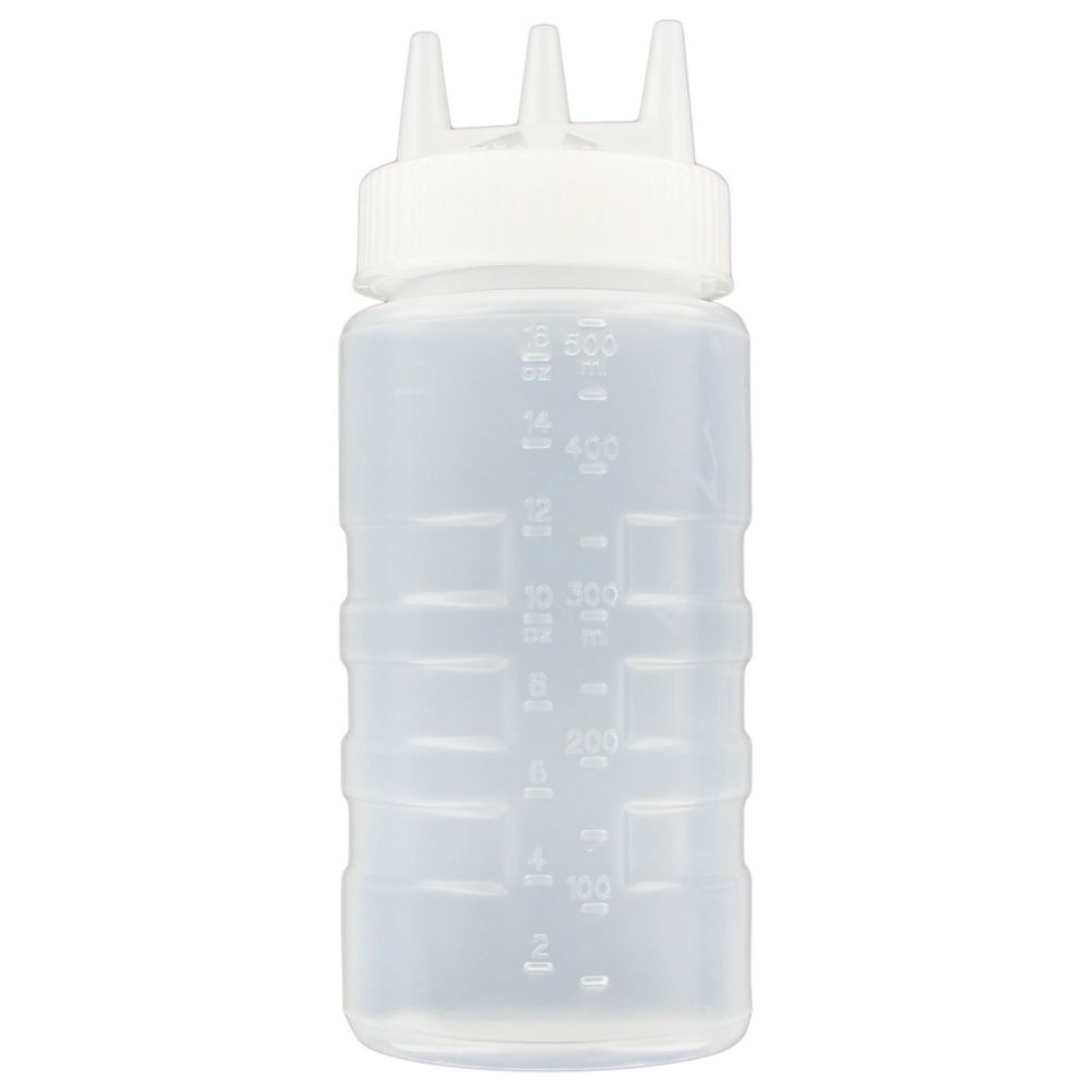 Traex&reg; 16 Oz. Wide Tri-Tip Clear Squeeze Dispenser