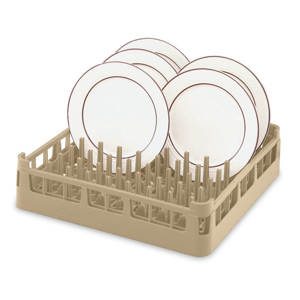 Full Size Extended Plate Rack, Cocoa, 19-3/4 x 19-3/4 x 4-7/8 H