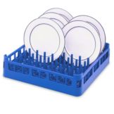 Full Size Extended Plate Rack, Royal Blue, 20 x 20 x 4-7/8 H