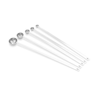 Vollrath&reg; S/S 5-Piece Long Handle Measuring Spoon Set