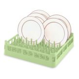 Full Size Standard Plate Rack, Light Green, 20 x 20 x 3-1/4 H
