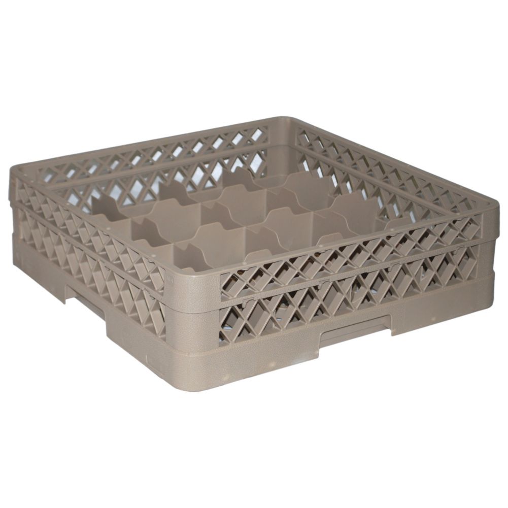 Rack-Master&reg; 16 Compartment Cup Rack w/ 1 Extender, Beige