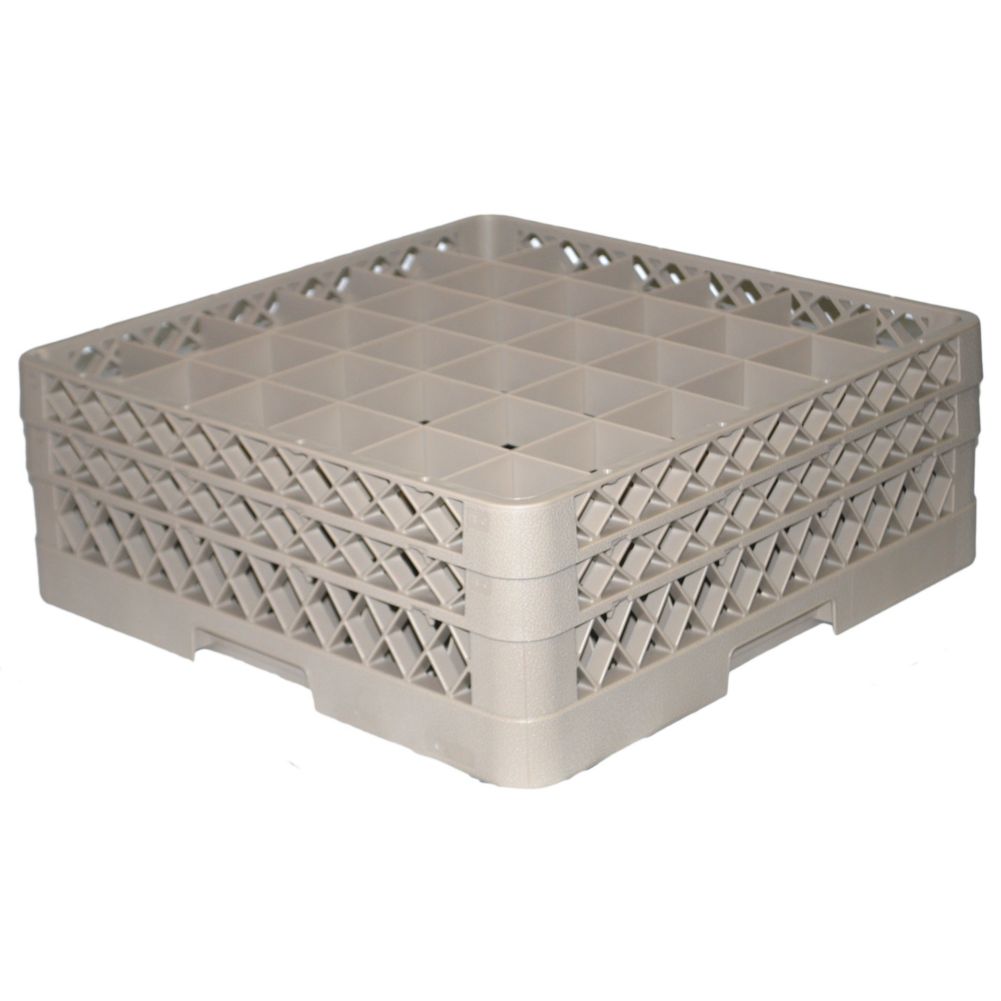 Traex&reg; 36 Compartment 2 Extender Beige Glass Rack