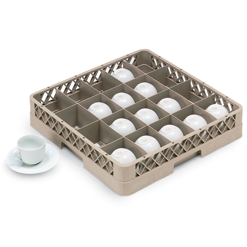 Traex&reg; 20 Compartment Beige Glass Rack
