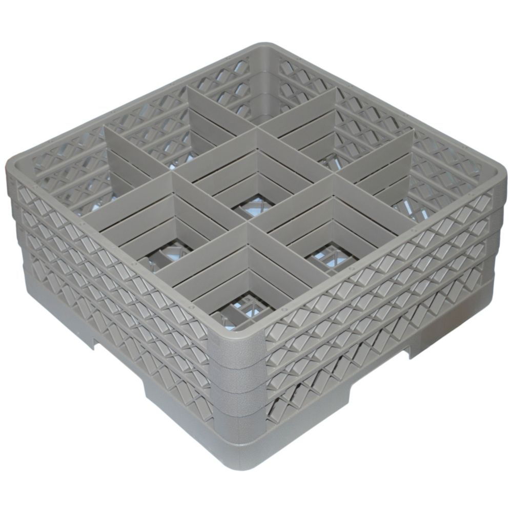 Traex&reg; Beige 9 Compartment 3 Extender Glass Rack