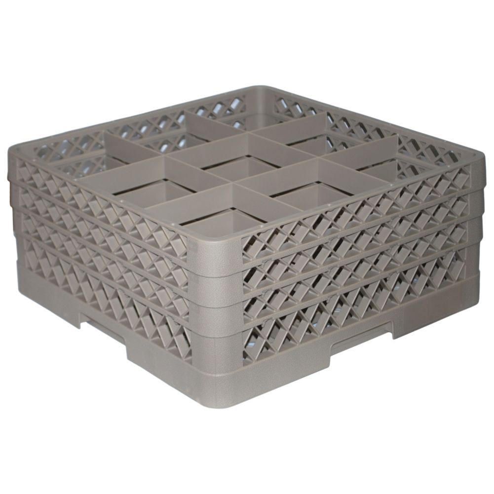 Traex&reg; Beige 9 Compartment 3 Extender Glass Rack